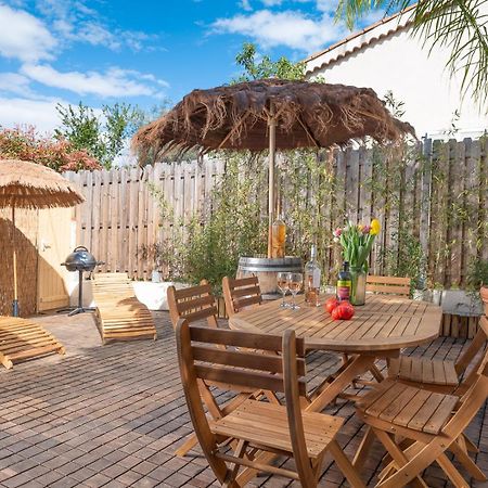 Appartement 6 Pers Jardin Prive La Cabane Bambou - Mandara Beach , Antibes French Riviera Ζουάν λε Πιν Εξωτερικό φωτογραφία